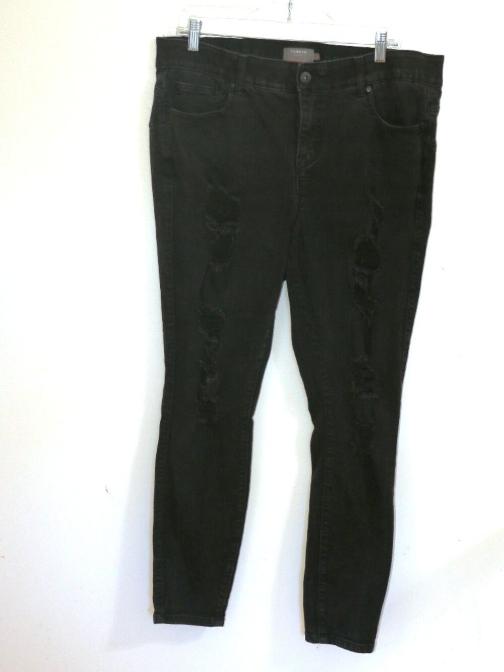 Talbots Black Distressed Jeans Size 18r